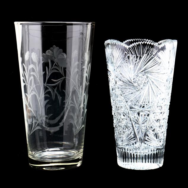 two-cut-crystal-vases