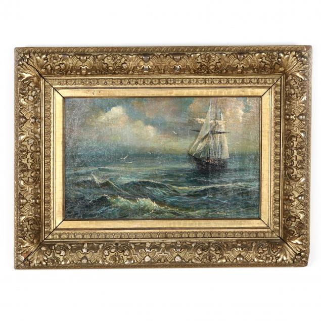 antique-maritime-painting-with-sailing-ship