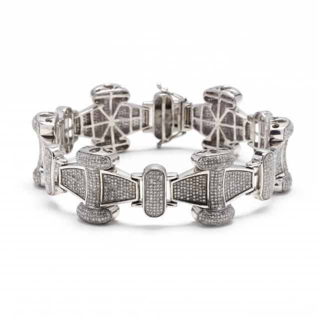 sterling-silver-and-pave-set-diamond-bracelet