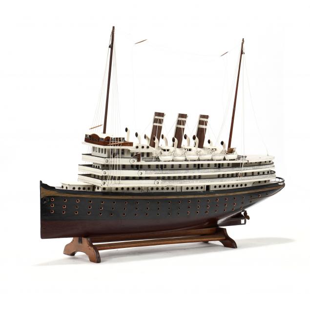 large-vintage-model-of-a-steamship