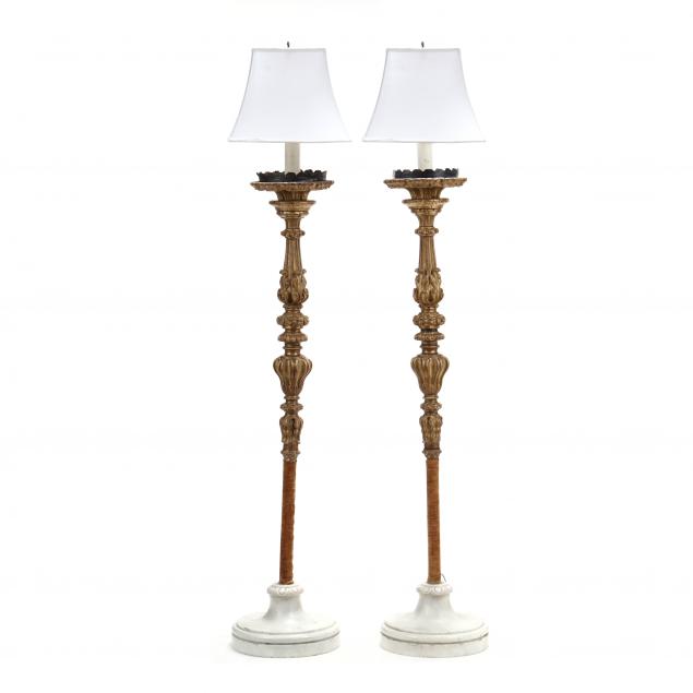 pair-of-antique-venetian-gilt-wood-and-marble-torchieres