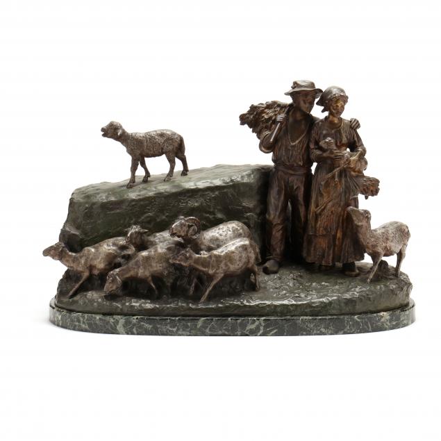 giuseppe-d-aste-french-italian-1881-1945-bronze-shepherd-genre-scene