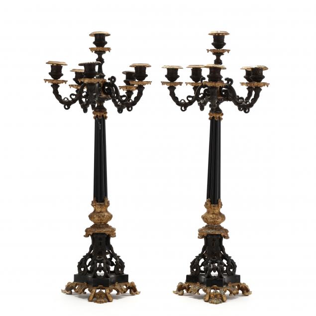 pair-of-neoclassical-parcel-gilt-bronze-and-slate-candelabra