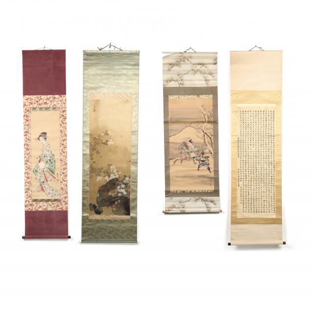 a-group-of-four-japanese-i-kakemono-i-hanging-scrolls