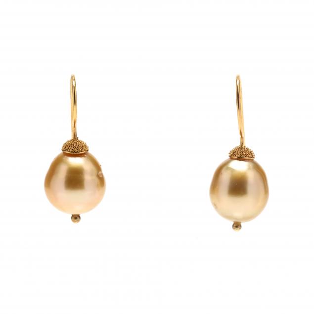 gold-and-golden-south-sea-pearl-earrings
