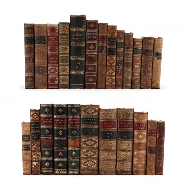 24-mostly-19th-century-leatherbound-books-in-english