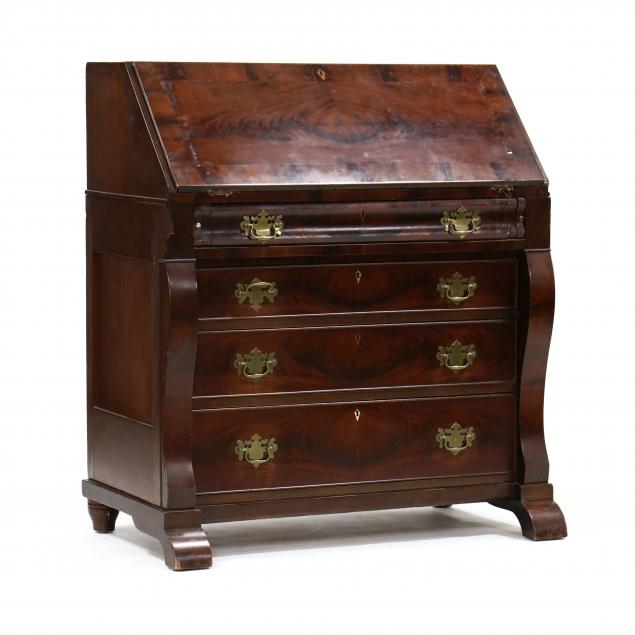 american-classical-mahogany-secretary-bookcase