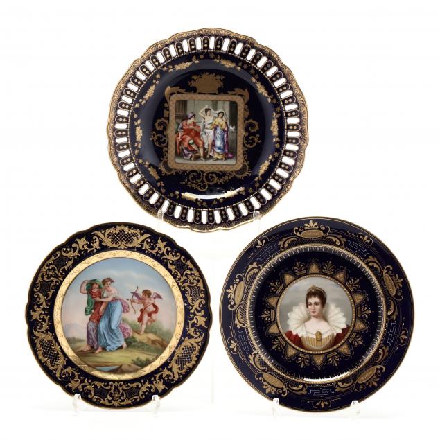 three-vienna-porcelain-display-plates