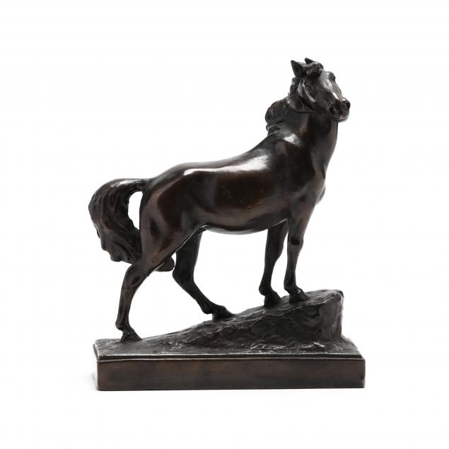 paul-herzel-ny-1876-1956-bronze-horse