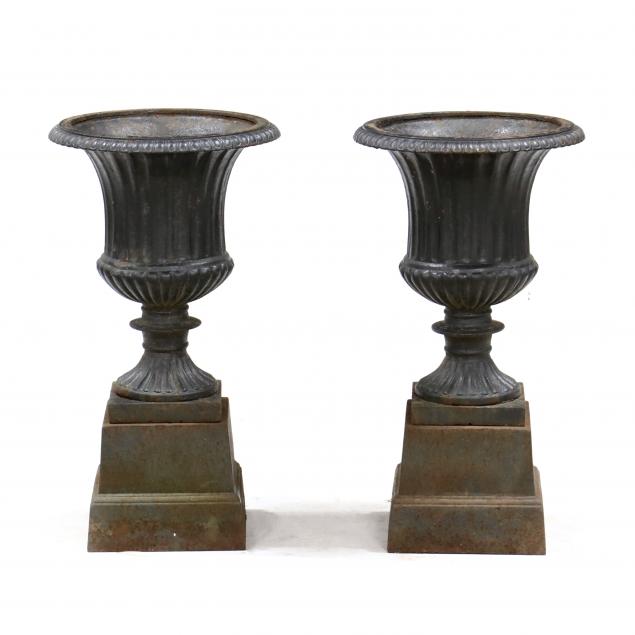 pair-of-classical-style-iron-urns-on-stands