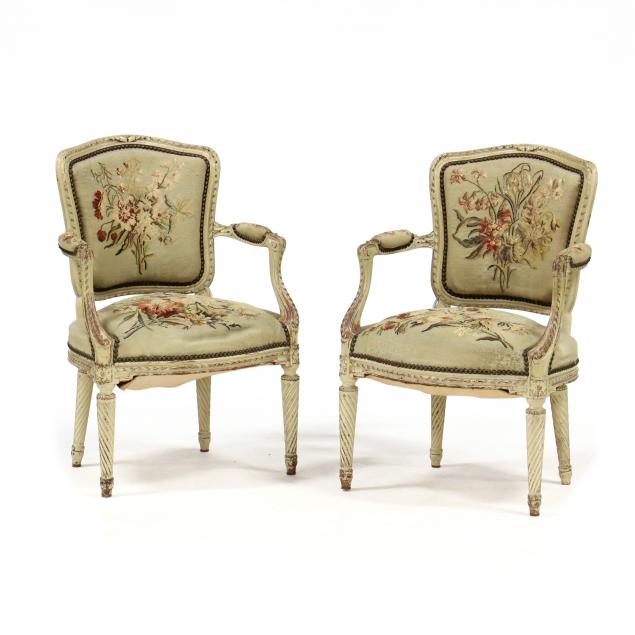 pair-of-antique-louis-xvi-style-carved-and-painted-fauteuil