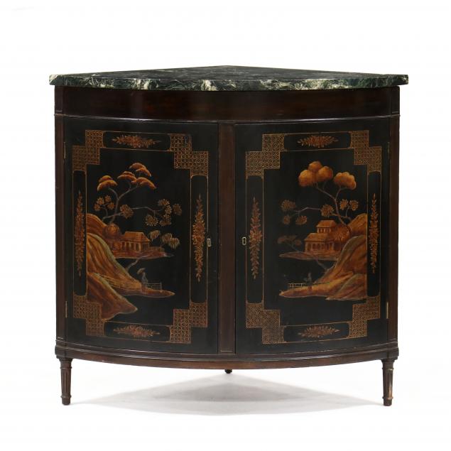 english-chinoiserie-marble-top-corner-cabinet