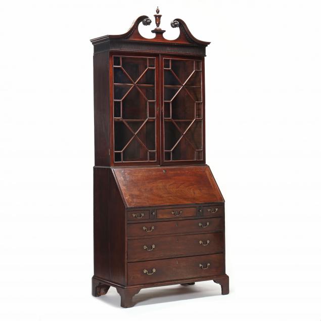 english-chippendale-mahogany-secretary-bookcase