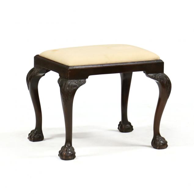 antique-english-chippendale-style-carved-mahogany-footstool