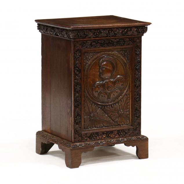 continental-carved-oak-spice-cabinet