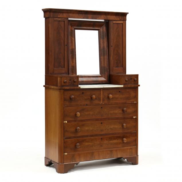 attributed-thomas-day-american-classical-mahogany-chest-of-drawers