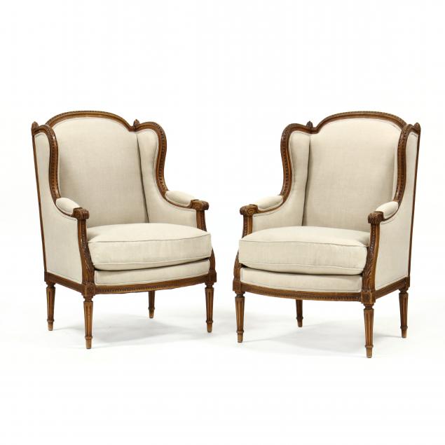 pair-of-louis-xvi-style-carved-and-upholstered-bergeres