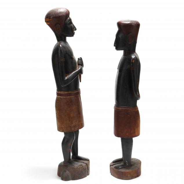 two-african-carved-and-painted-wood-figures