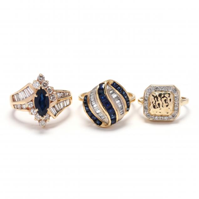 three-gold-and-gem-set-rings