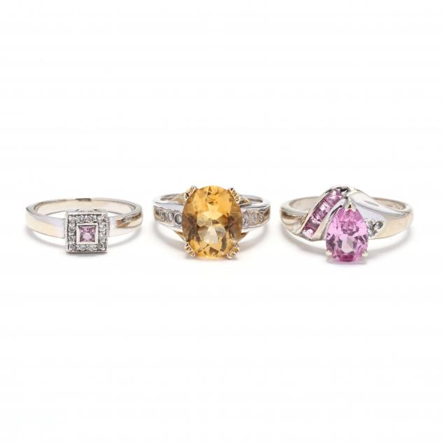 three-gold-and-gem-set-rings