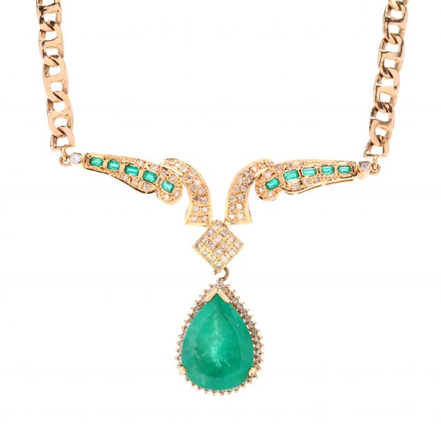 gold-emerald-and-diamond-necklace