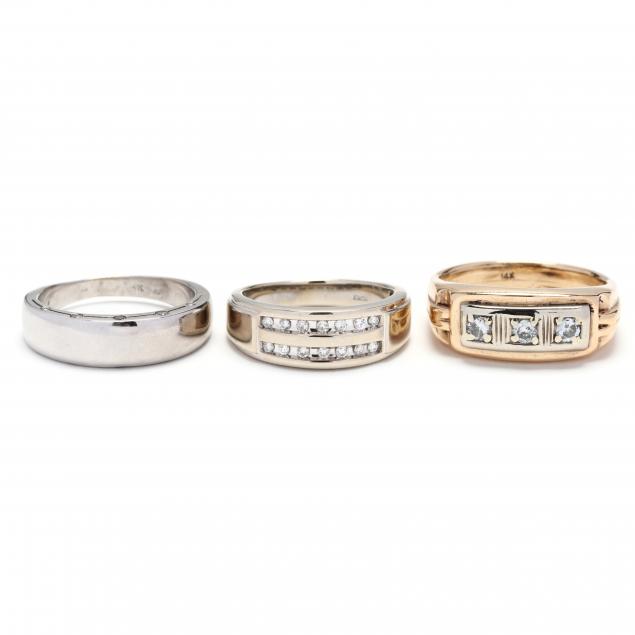 three-gold-and-diamond-bands