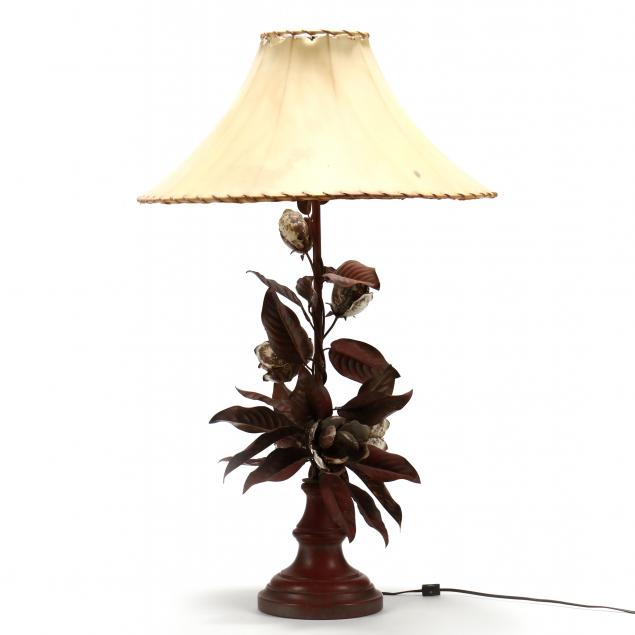 vintage-magnolia-tole-table-lamp