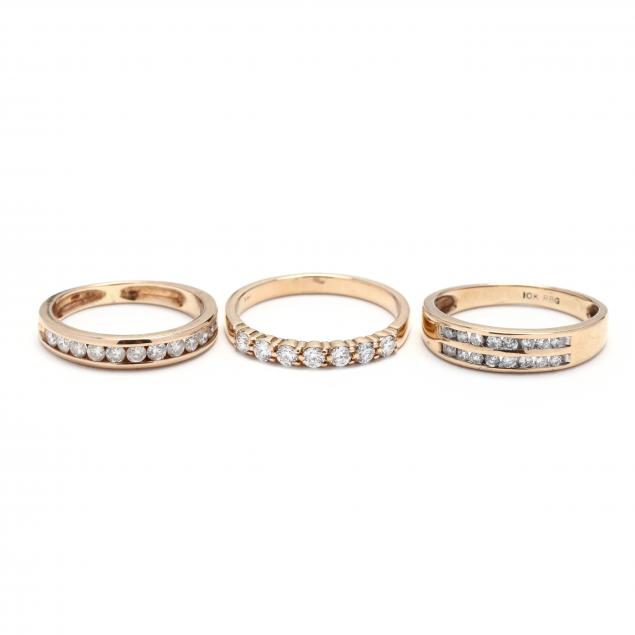 three-gold-and-diamond-bands