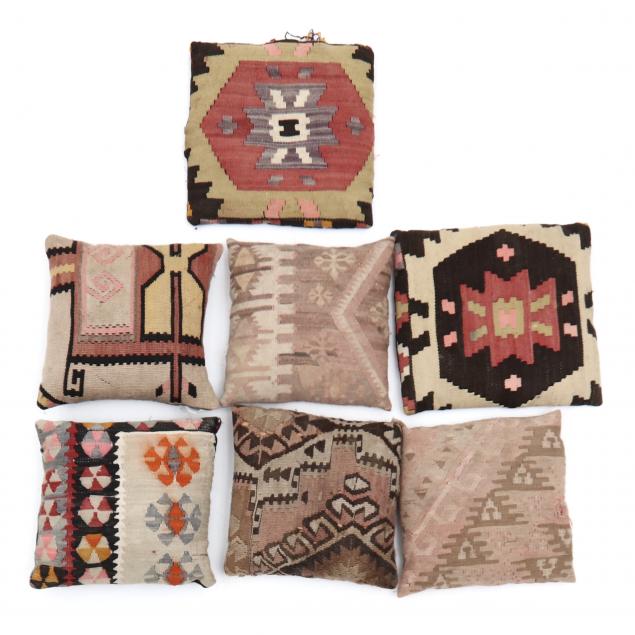 seven-vintage-kilim-topped-throw-pillows