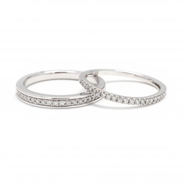 two-14kt-white-gold-diamond-set-bands