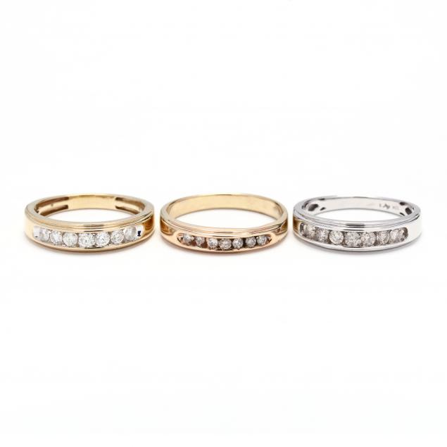 three-gold-and-diamond-bands