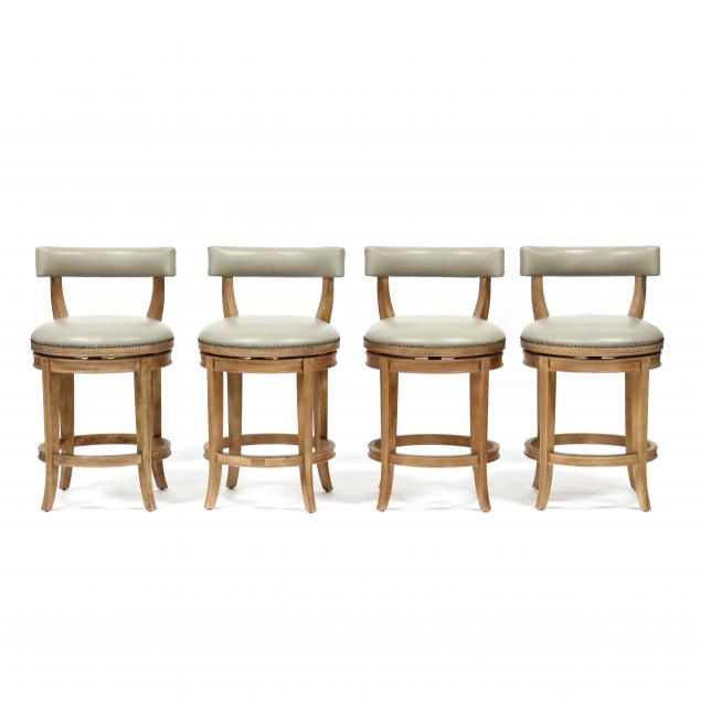 frontgate-set-of-four-leather-barstools
