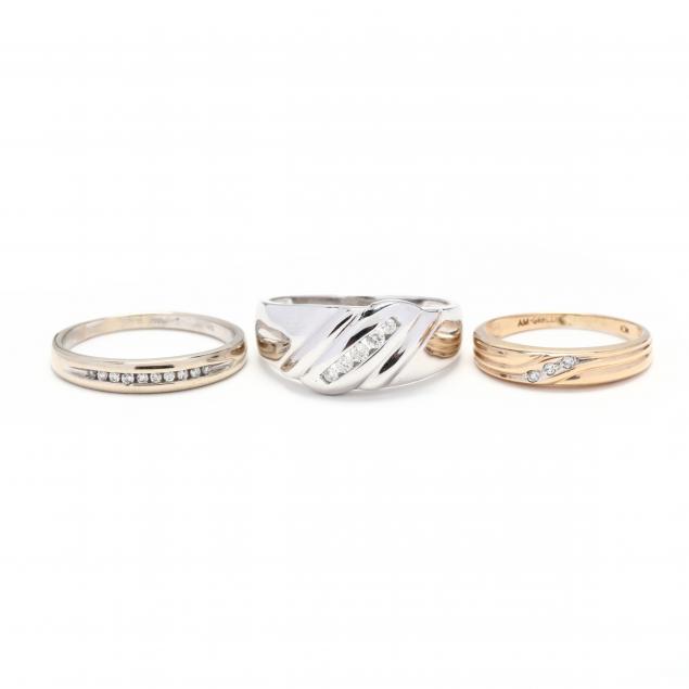 three-gold-and-diamond-bands