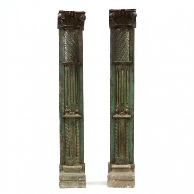 pair-of-antique-architectural-carved-and-painted-half-columns