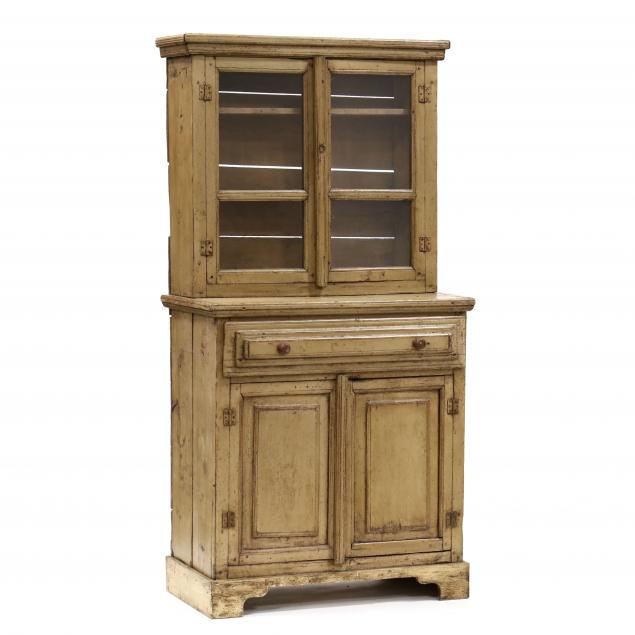 antique-continental-painted-pine-step-back-cabinet