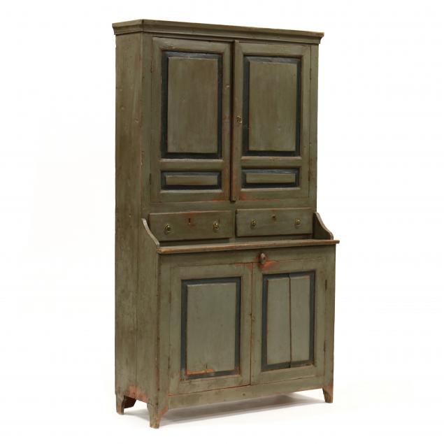 antique-continental-painted-step-back-cabinet