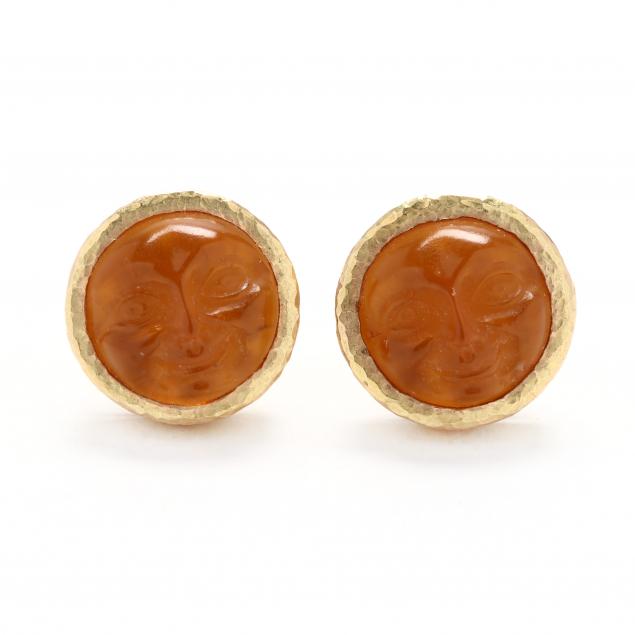 18kt-gold-and-venetian-glass-intaglio-earrings-elizabeth-locke