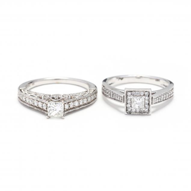 two-14kt-white-gold-and-diamond-rings