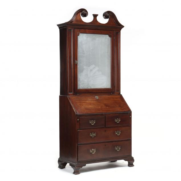 george-ii-mahogany-bureau-bookcase