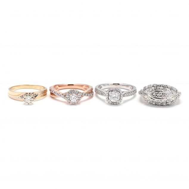 four-gold-and-diamond-rings