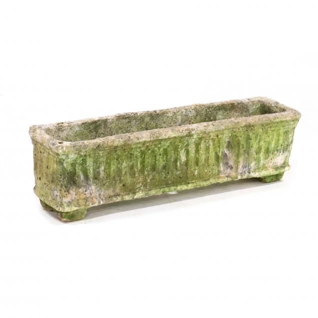 vintage-cast-stone-trough-form-planter