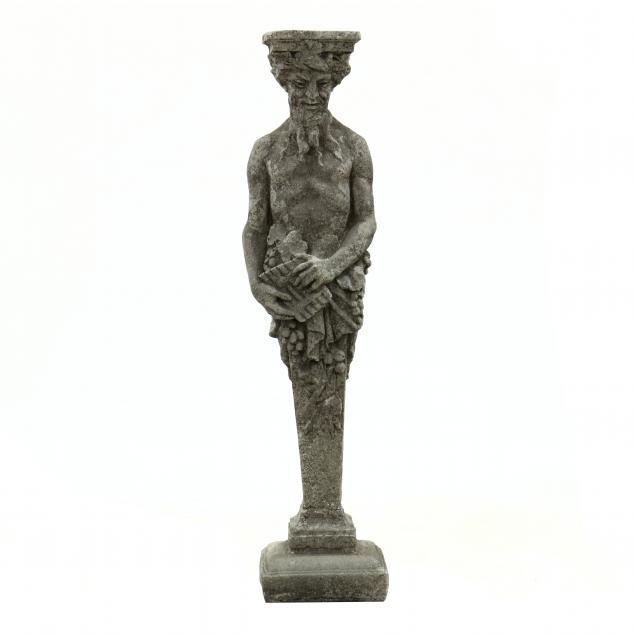 large-vintage-cast-stone-pan-form-caryatid