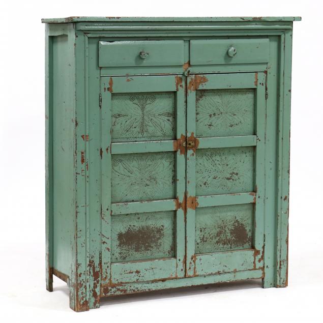 southern-painted-punched-tin-pie-safe