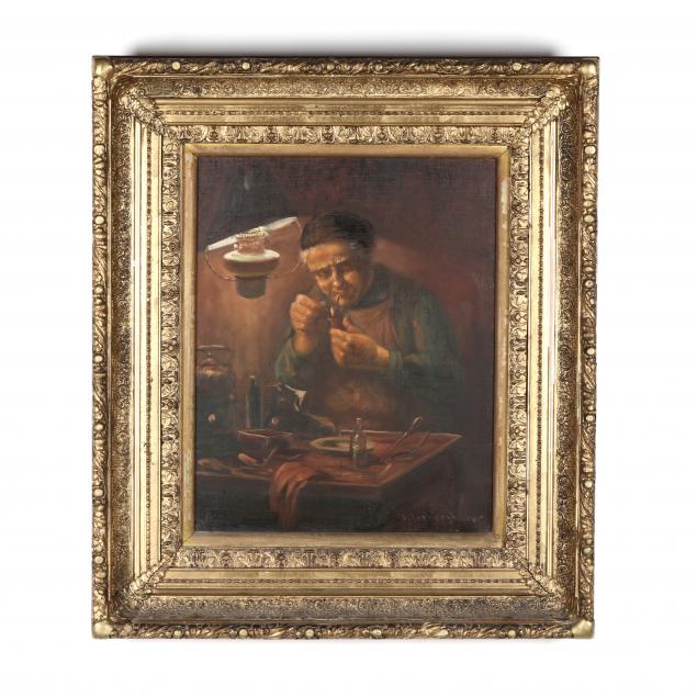 p-verbergham-dutch-20th-century-the-pipe-smoker