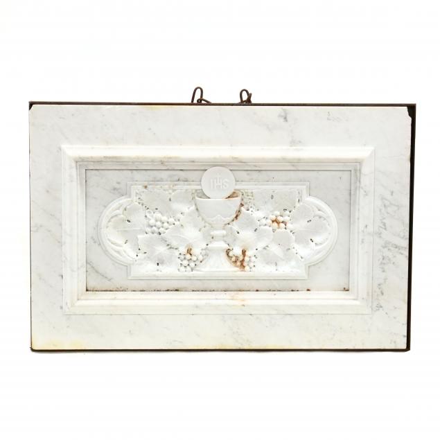 vintage-ecclesiastical-carved-marble-panel