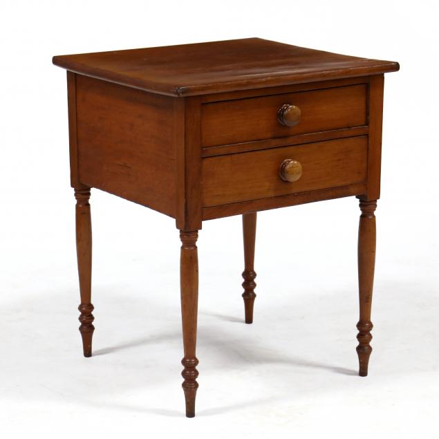 mid-atlantic-sheraton-cherry-two-drawer-side-table