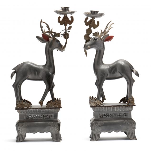 pair-chinese-pewter-deer-candlesticks