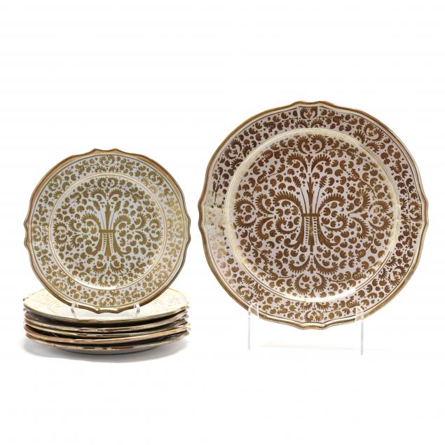 seven-deruta-pottery-plates