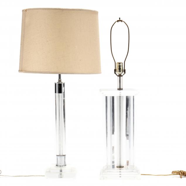 two-vintage-lucite-table-lamps