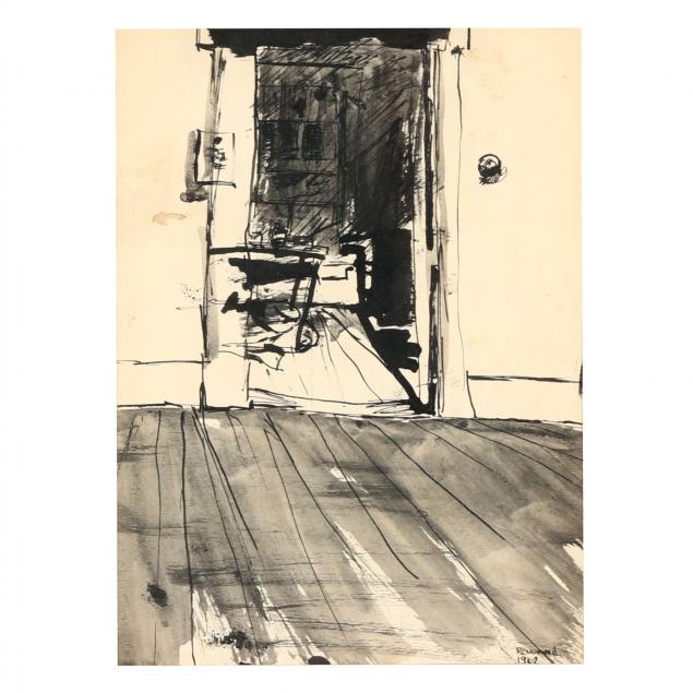 joe-rowand-american-1942-2021-interior-sketch